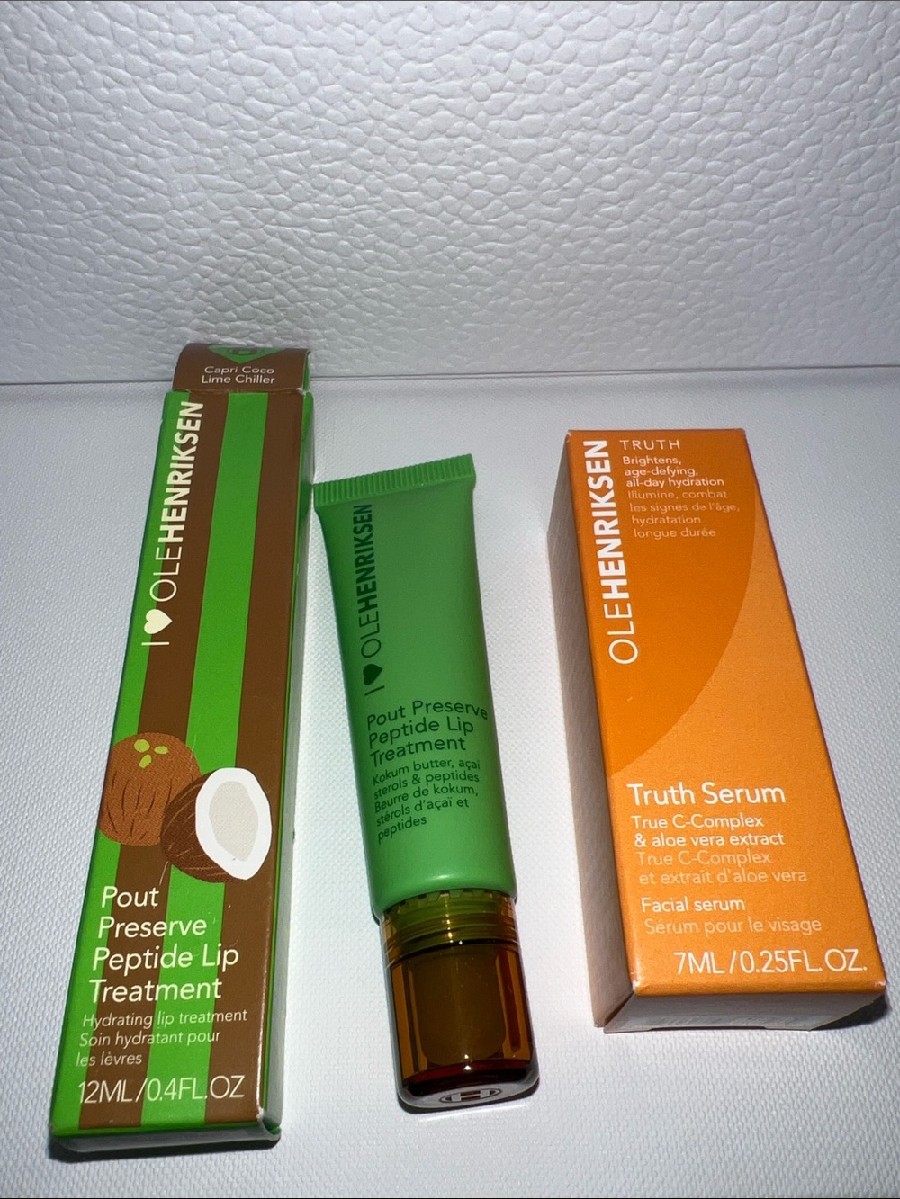 Ole Henriksen Pout Preserve Peptide - Capri Coco Lime Chiller + mini Truth serum